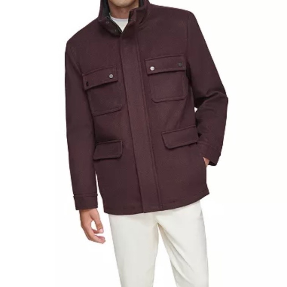 NWT ANDREW MARC Men’s Wool Coat, Size M